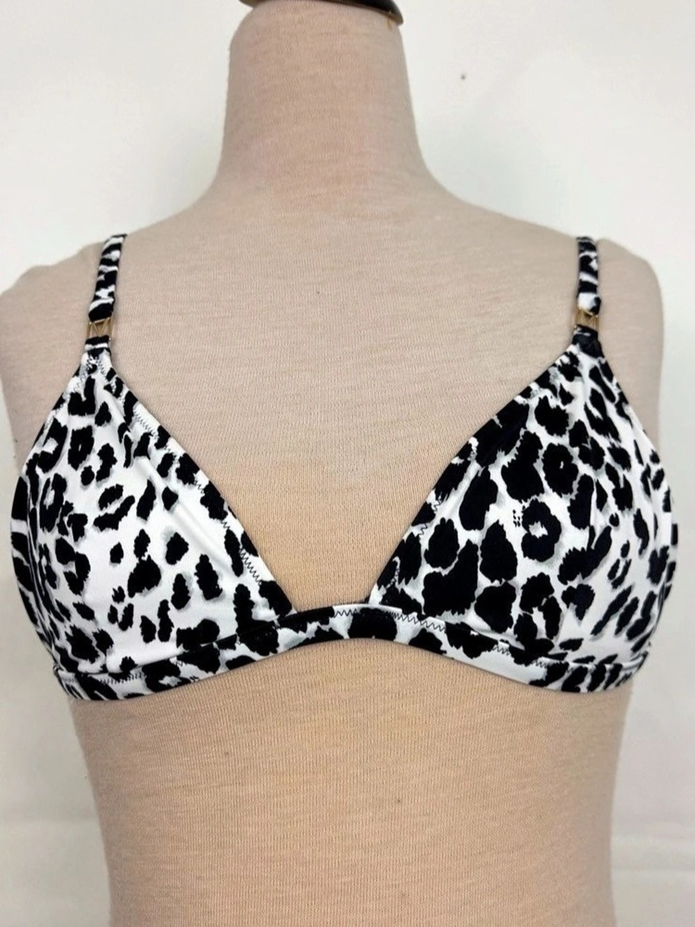 Victoria's Secret Triangle Bikini Top Animal Print Medium